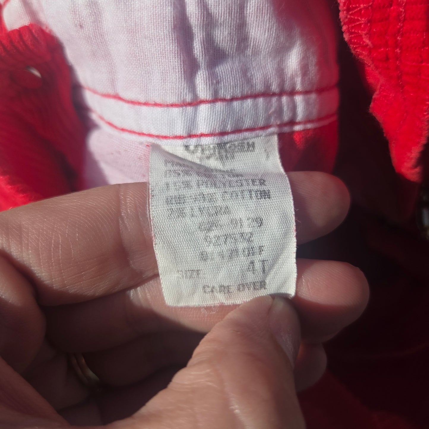 90s Oshkosh Red Cord Jogger Overalls 3t/4t