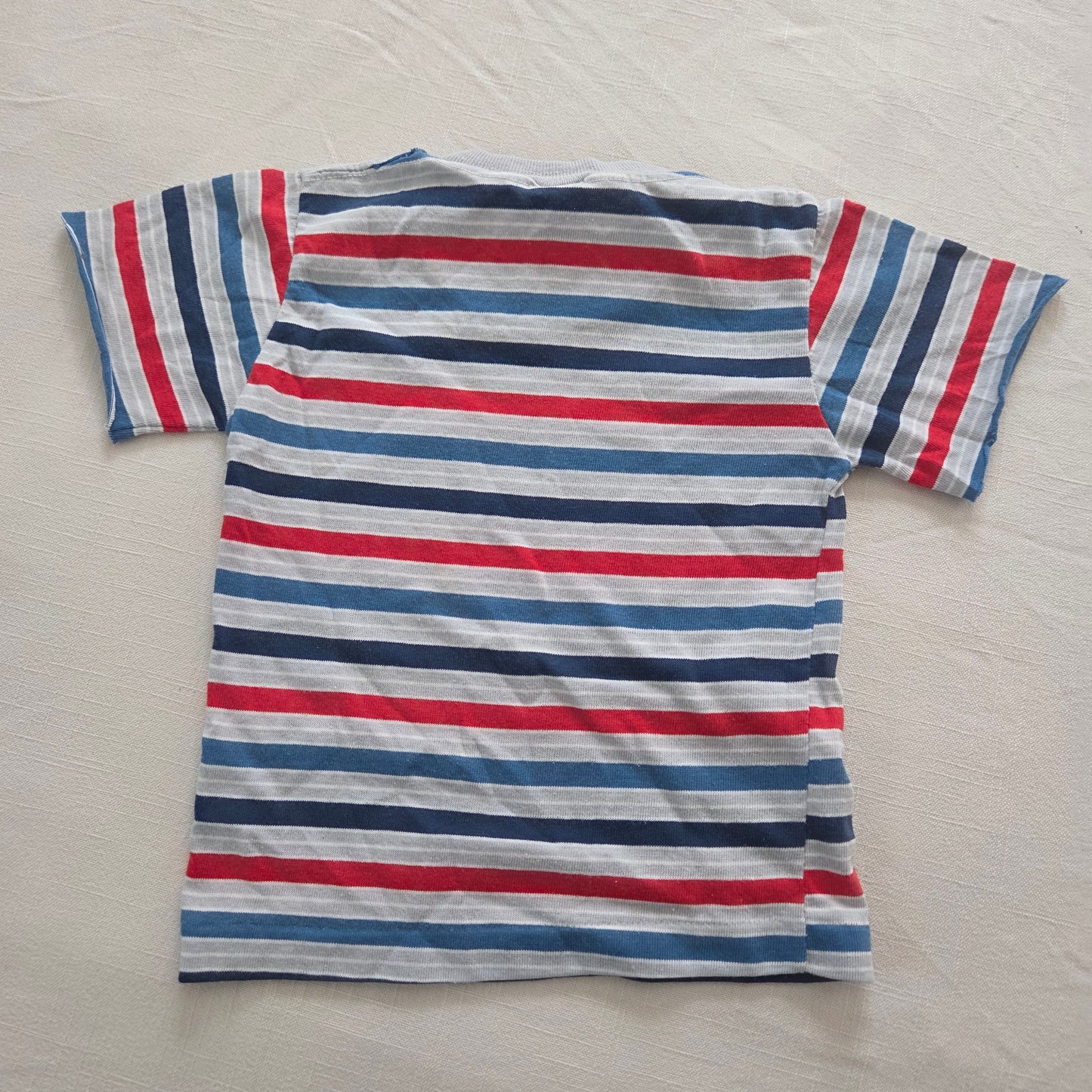 80s Vintage Van Dell Striped Tee 3t *flaw