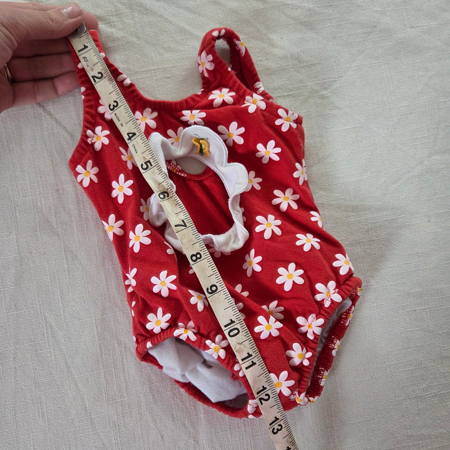 Vintage Daisy Floral Swimsuit 6-9 months