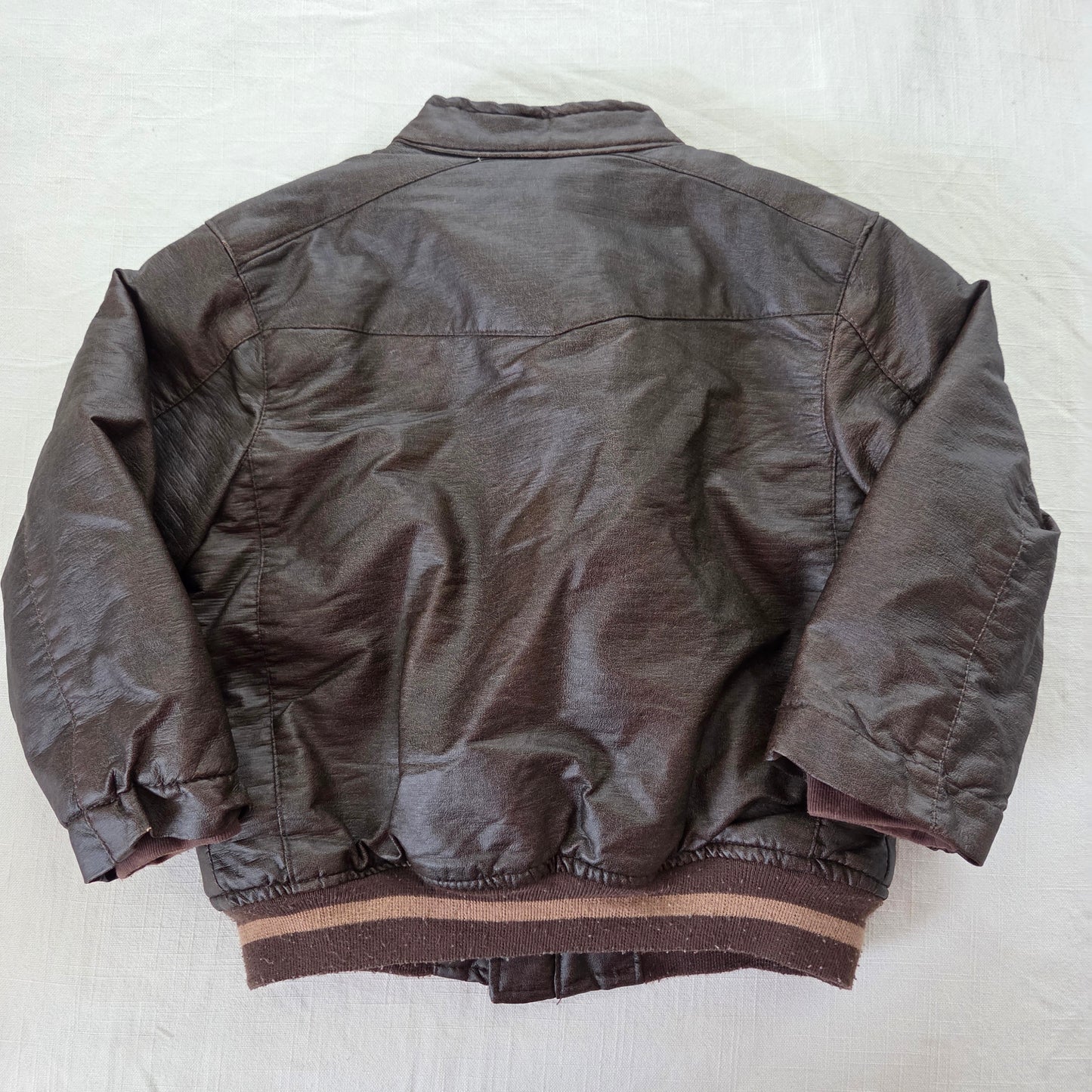 Y2K Elmo Rockstar Faux Leather Jacket 3t/4t