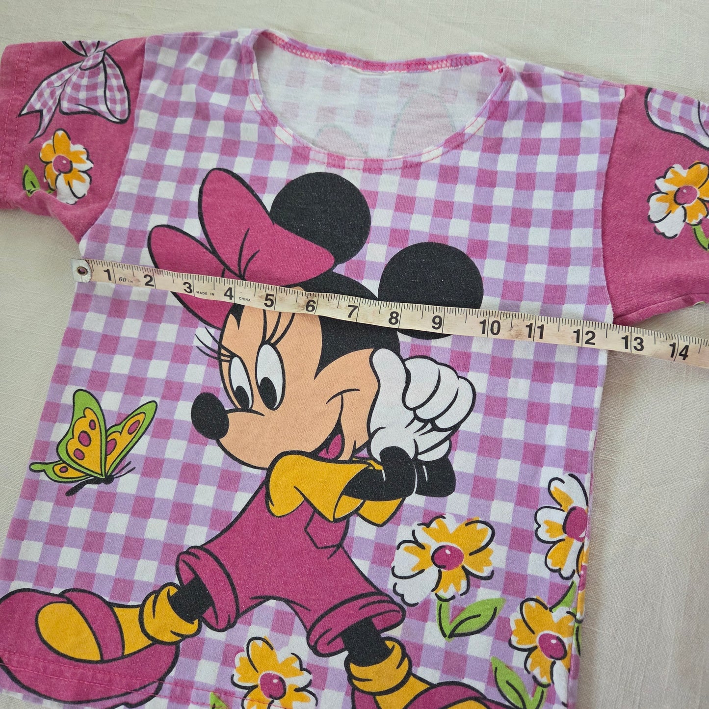 90s Vintage AOP Minnie Mouse Tee 4t/5t