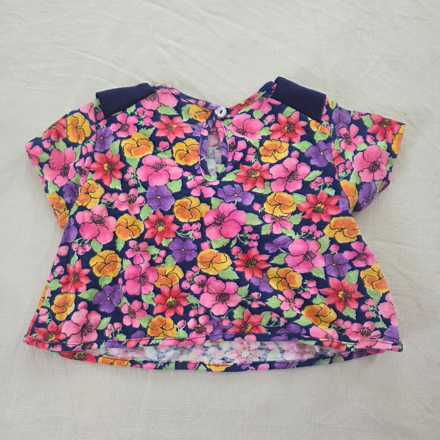 90s Vintage Floral Shirt 12 months