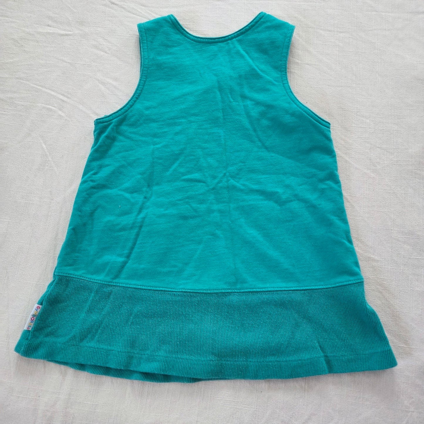 90s Vintage Gymboree Teal Cotton Dress 2t/3t