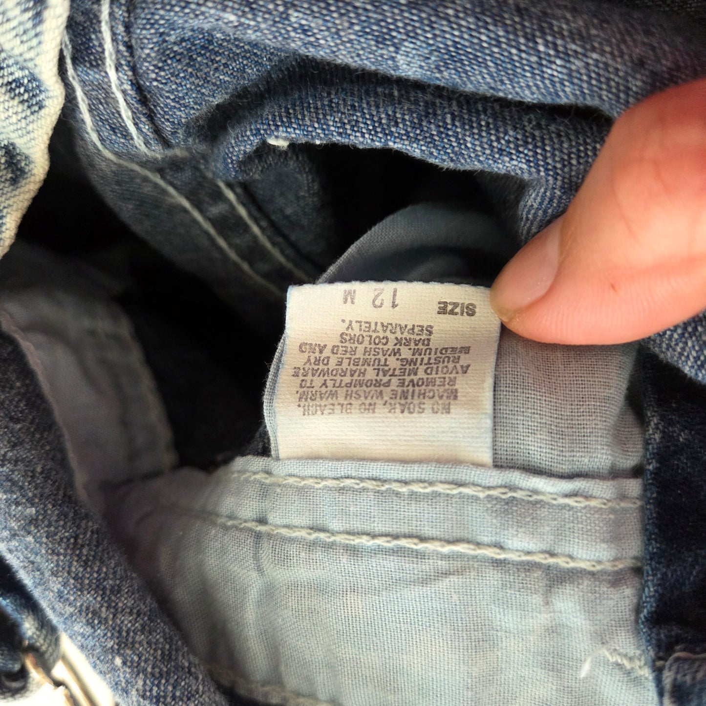 80s Vintage Oshkosh Acid Wash Overalls 12 months
