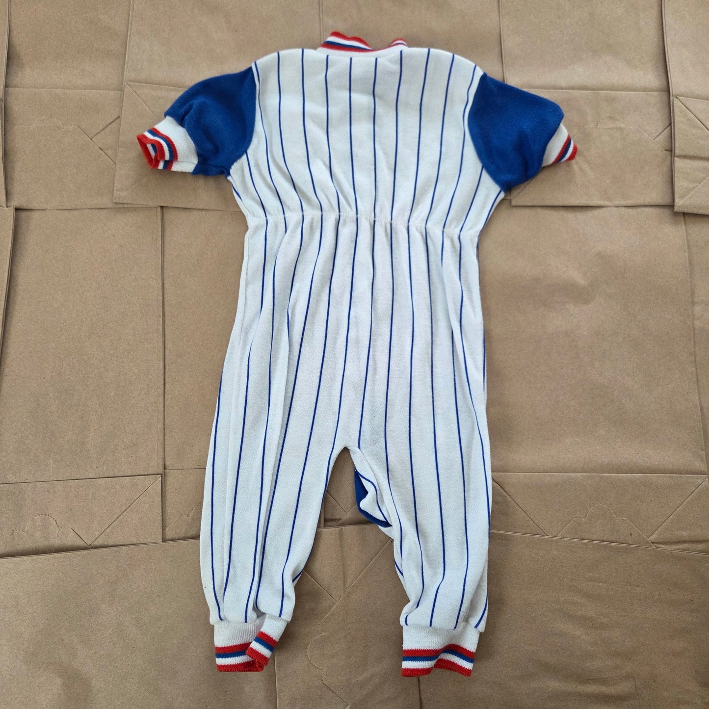 90s Vintage Baseball Pantsuit 6-9 months