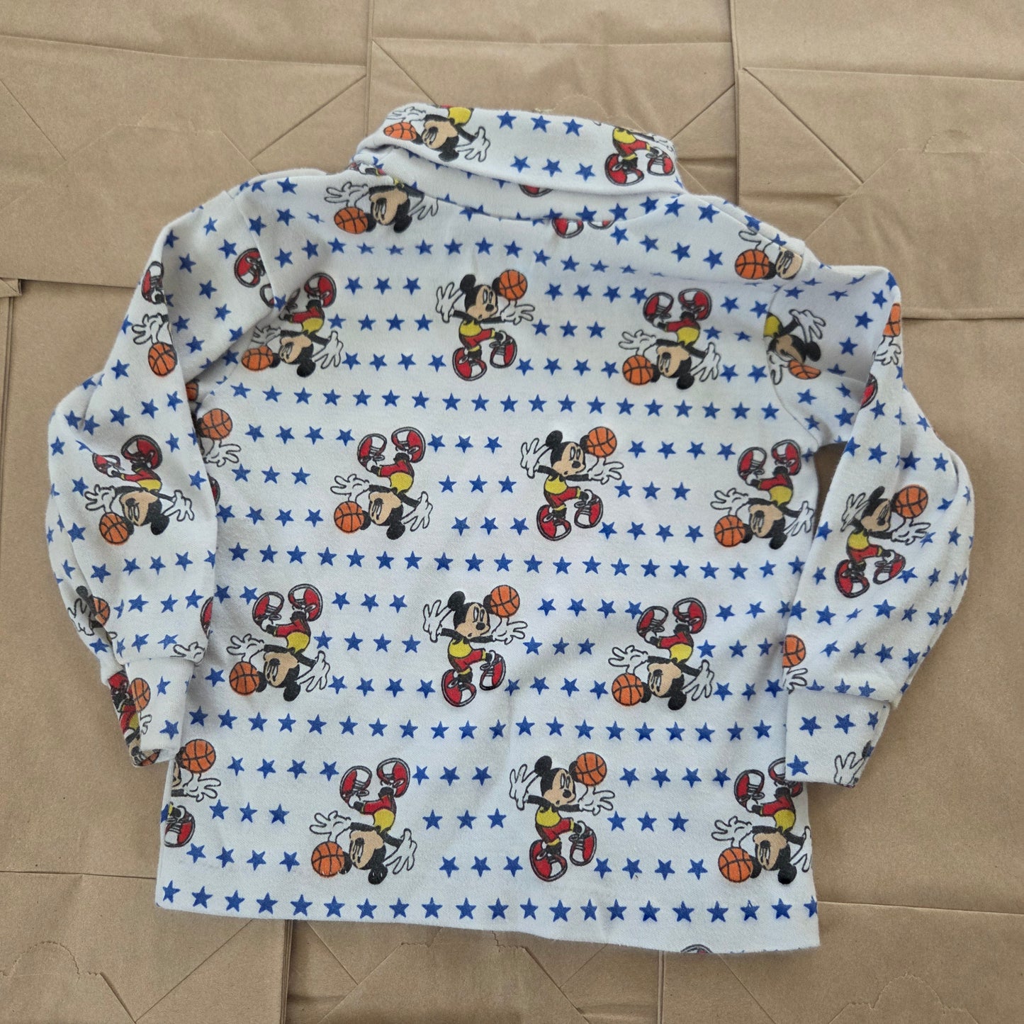 90s Vintage Mickey Basketball Turtleneck 18 months