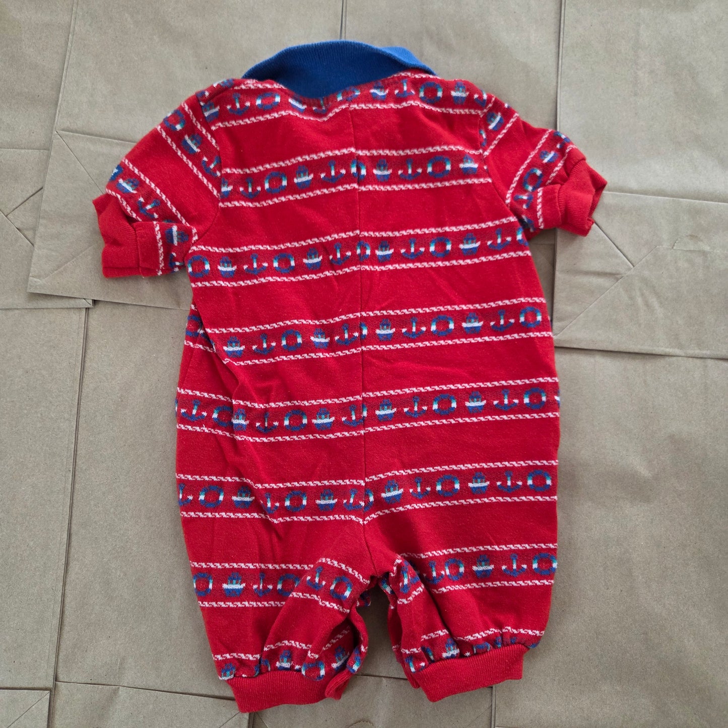 90s Vintage Oshkosh Nautical Romper 6-9 months