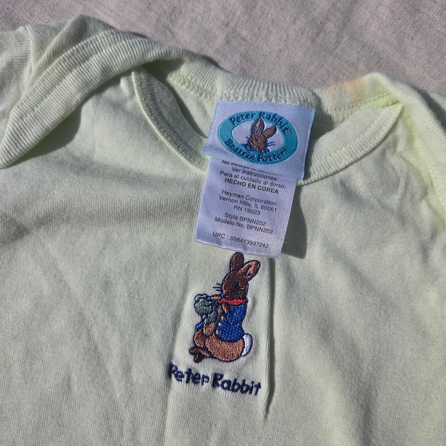 00s Peter Rabbit Cotton Romper 3-6 months