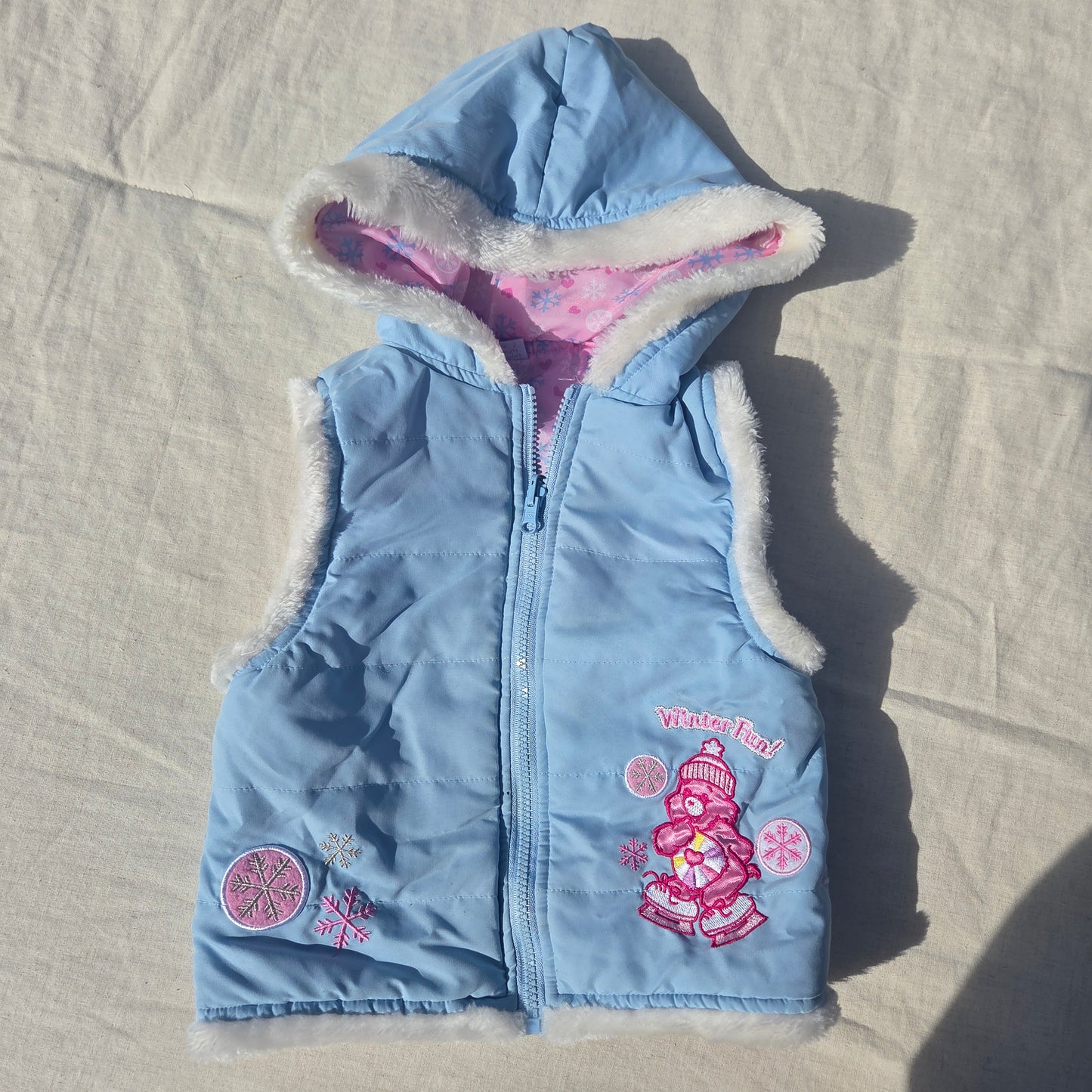 00s Care Bears Hooded Vest 4t