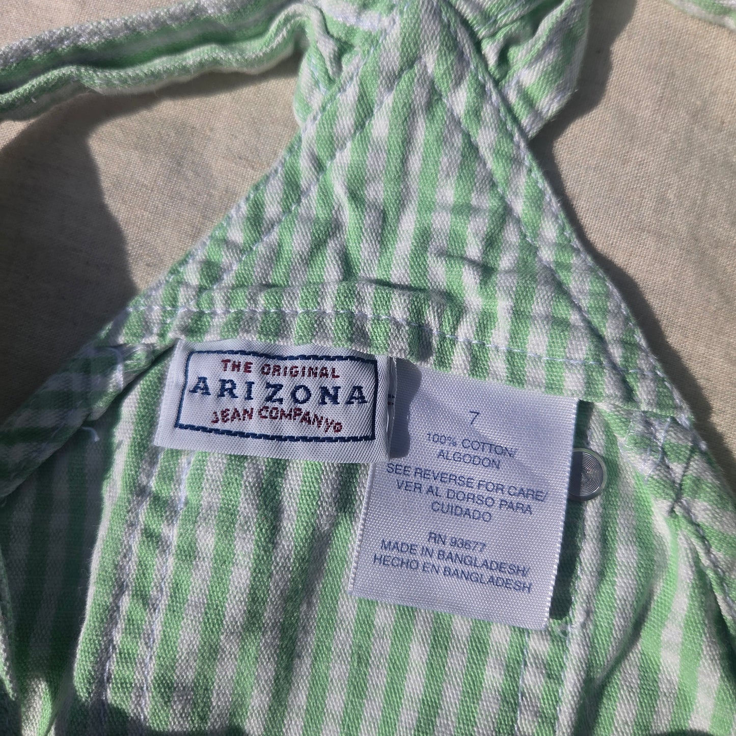 90s Green Gingham Skirtall kids 7