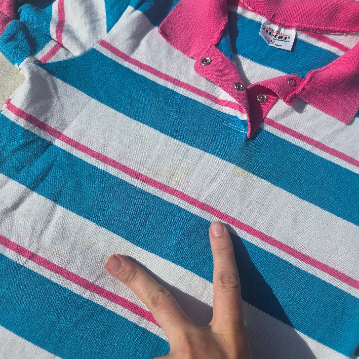 80s Healthtex Striped Shirt kids 7/8