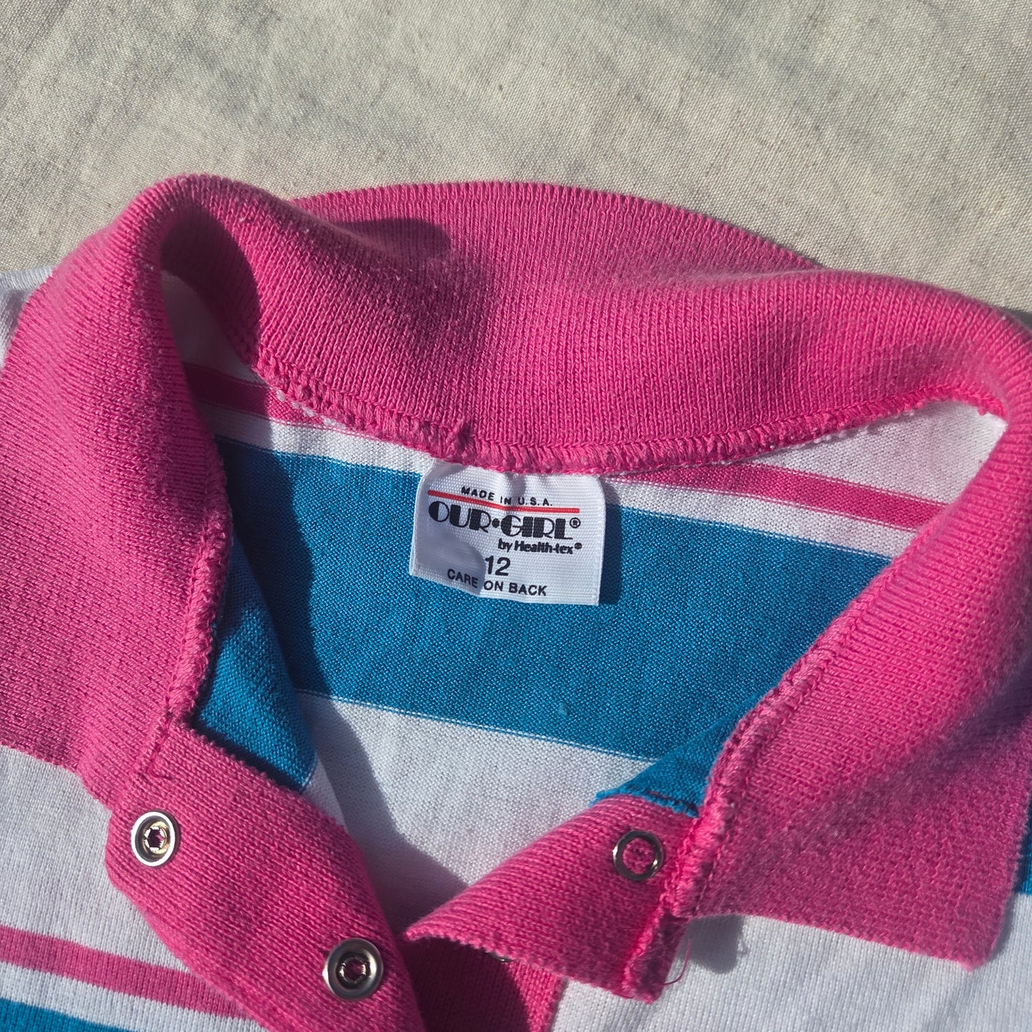 80s Healthtex Striped Shirt kids 7/8