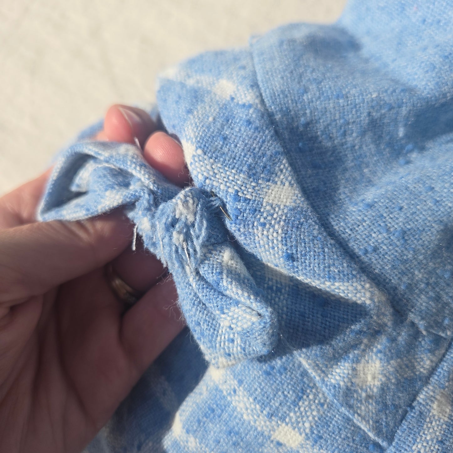 Vintage Blue Peplum Tunic Top 2t/3t
