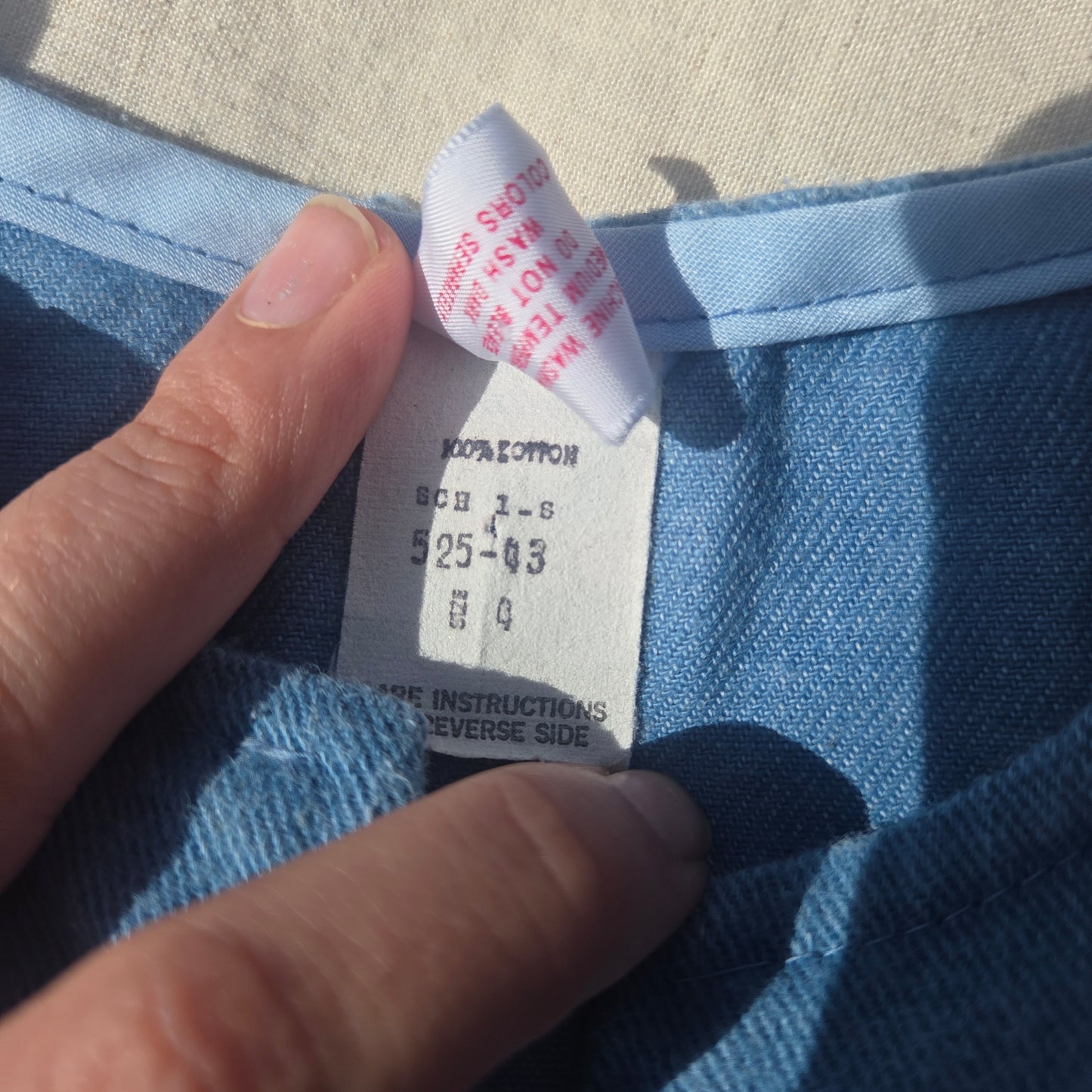 90s Vintage Denim Cropped Shirt 3t/4t