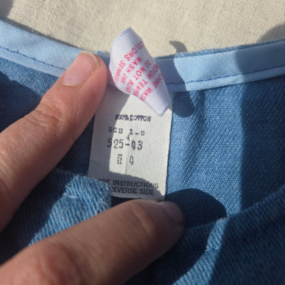 90s Vintage Denim Cropped Shirt 3t/4t