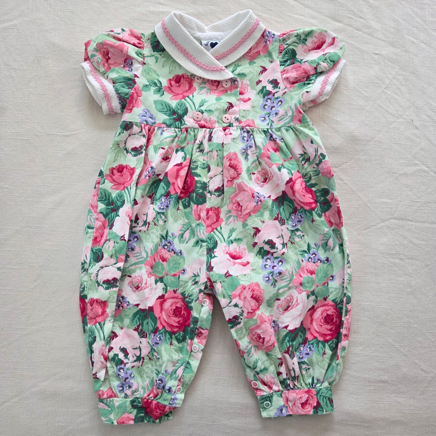 90s Vintage Hartstrings Floral Pantsuit 12 months