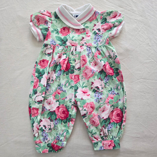 90s Vintage Hartstrings Floral Pantsuit 12 months