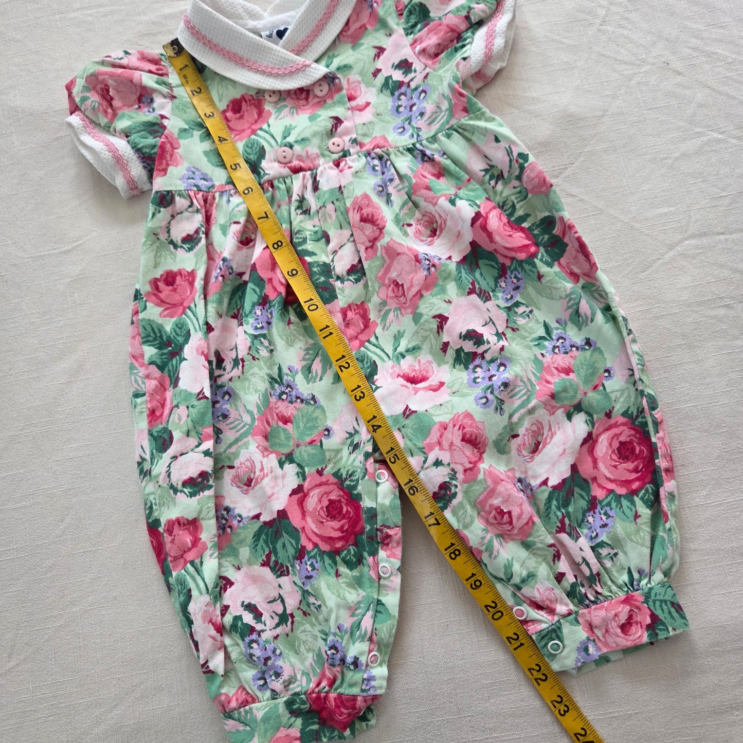 90s Vintage Hartstrings Floral Pantsuit 12 months
