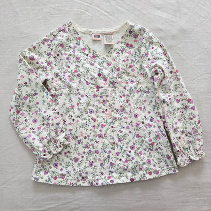 00s Vintage Floral Long Sleeve Top 4t