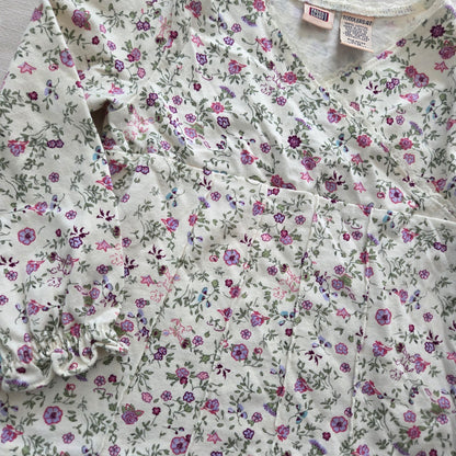 00s Vintage Floral Long Sleeve Top 4t