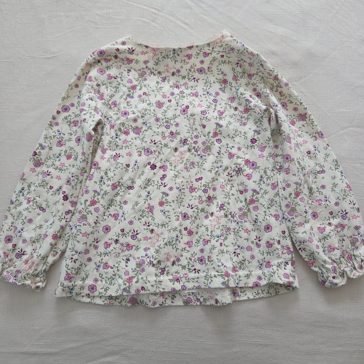 00s Vintage Floral Long Sleeve Top 4t