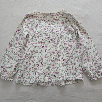 00s Vintage Floral Long Sleeve Top 4t