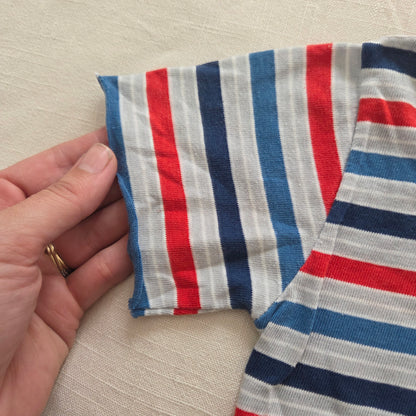 80s Vintage Van Dell Striped Tee 3t *flaw