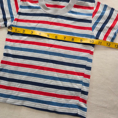 80s Vintage Van Dell Striped Tee 3t *flaw