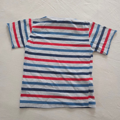 80s Vintage Van Dell Striped Tee 3t *flaw