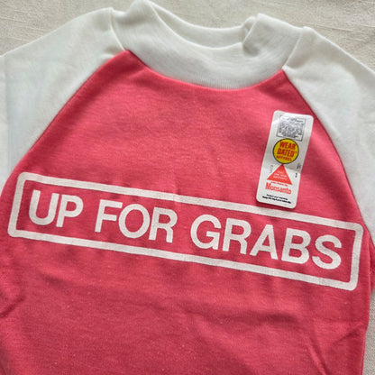 80s Deadstock "Up For Grabs" Tee 12 months