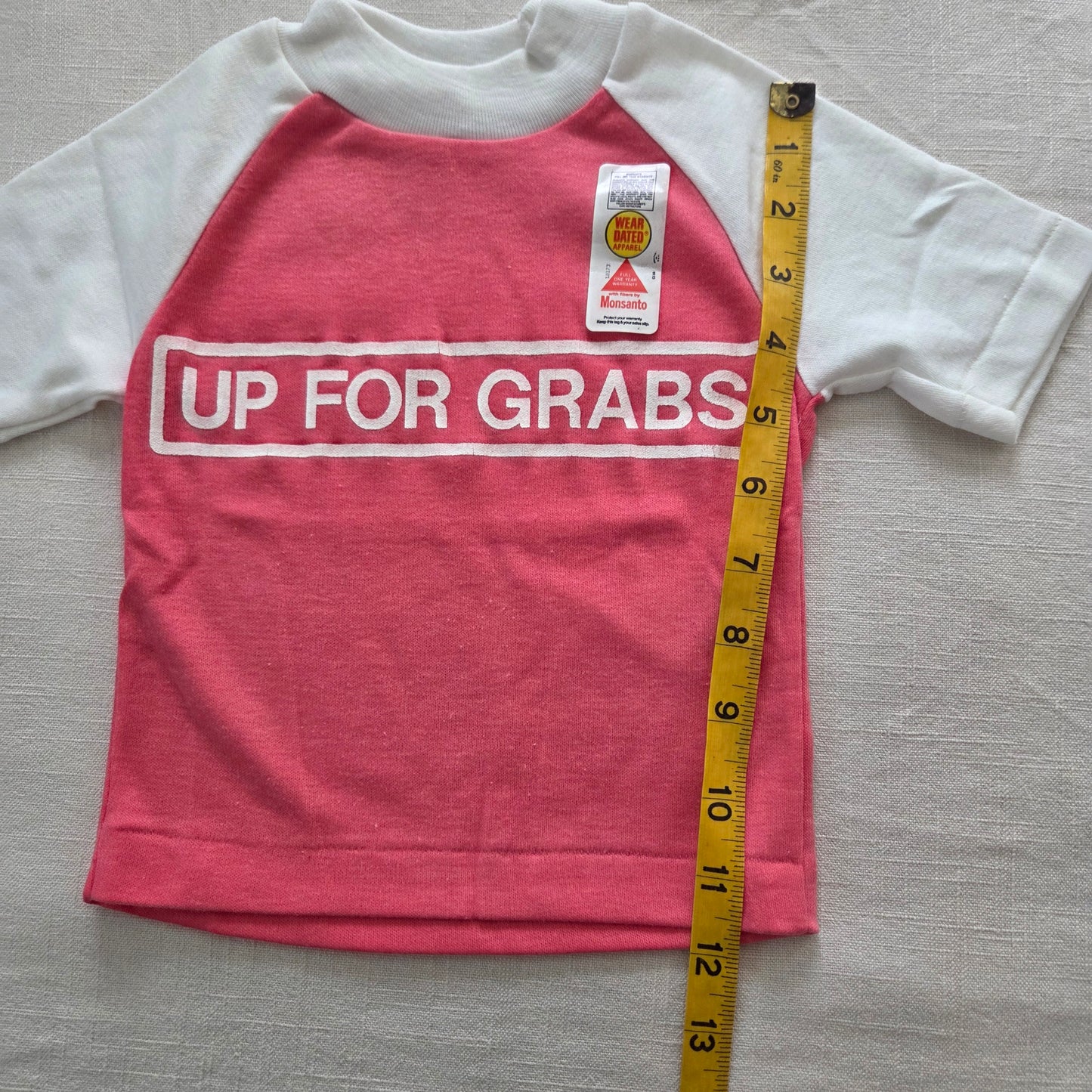 80s Deadstock "Up For Grabs" Tee 12 months