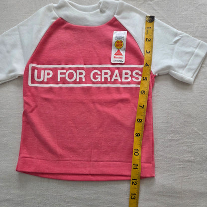 80s Deadstock "Up For Grabs" Tee 12 months