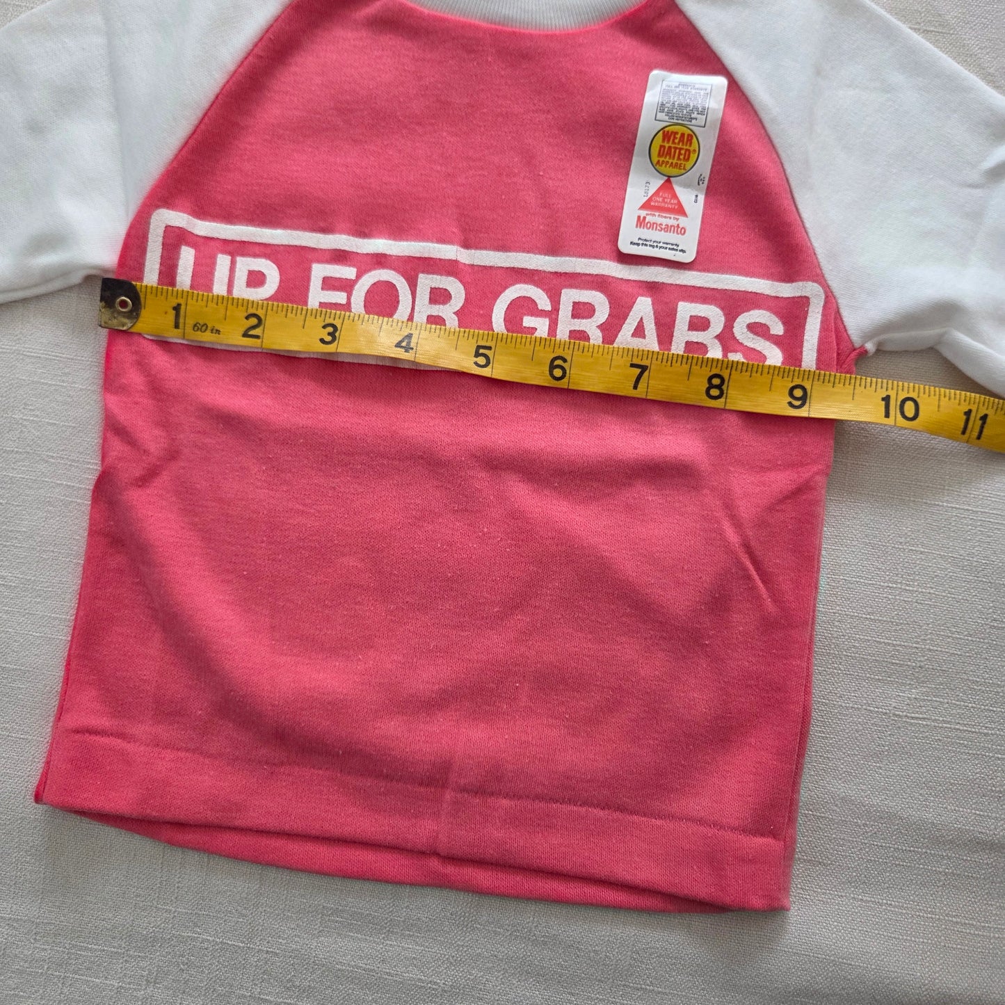 80s Deadstock "Up For Grabs" Tee 12 months