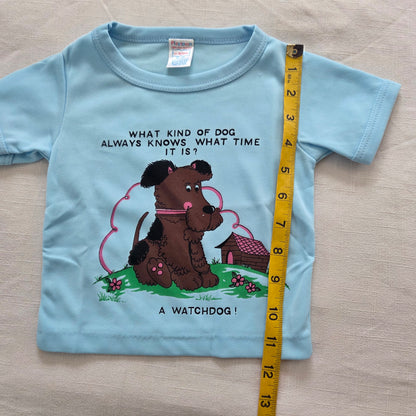 80s Vintage Watchdog Joke Tee 12 months