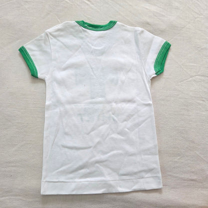 80s Vintage "T-Shirt" Ringer Cotton Tee 18 months