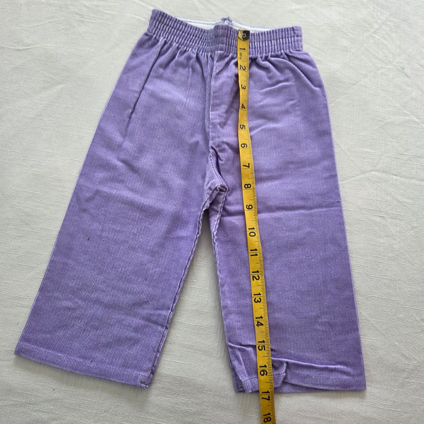 80s Vintage Purple Wide Leg Pants 18 months