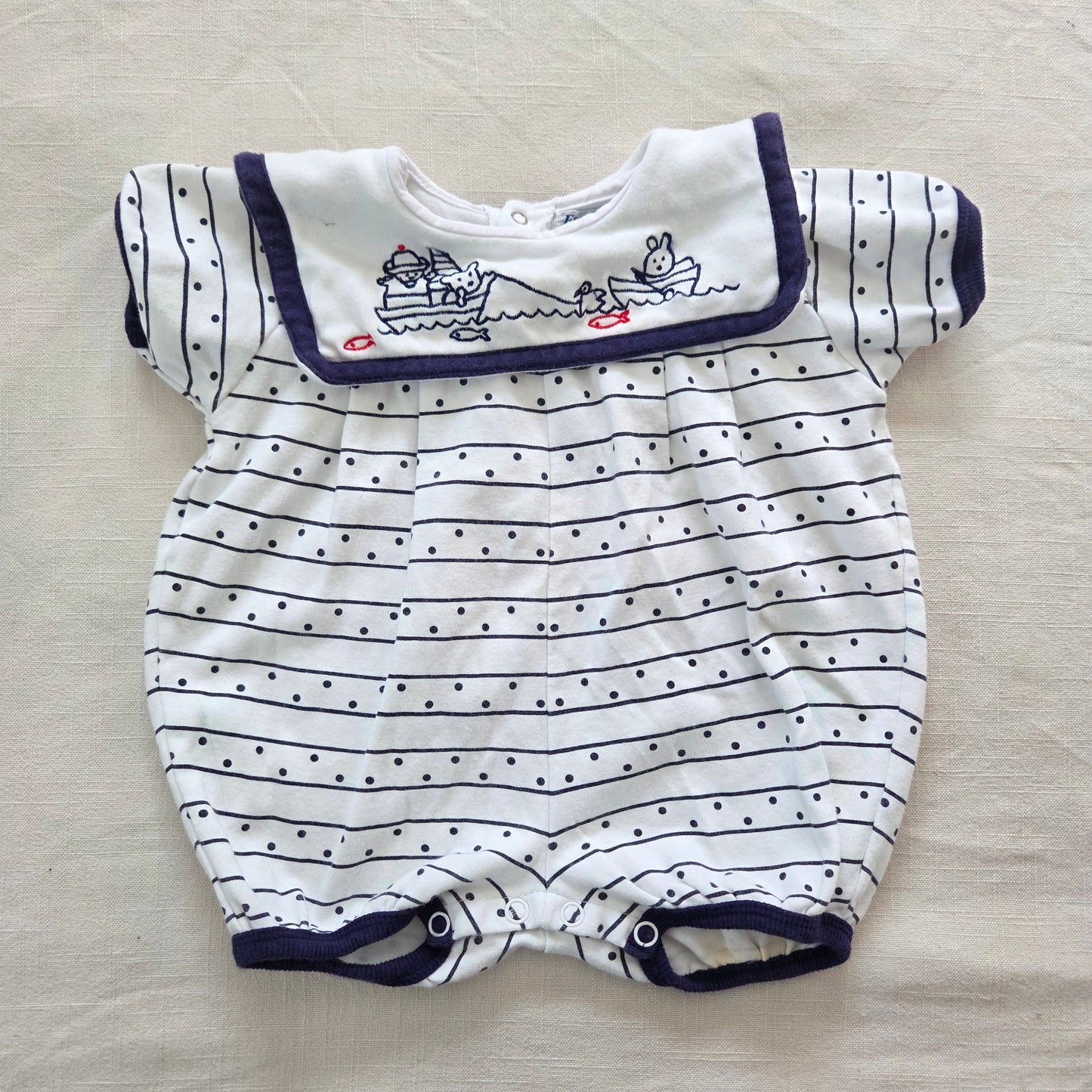 90s Vintage Sailboat Bears Bubble 3-6 months