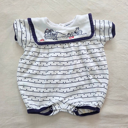 90s Vintage Sailboat Bears Bubble 3-6 months