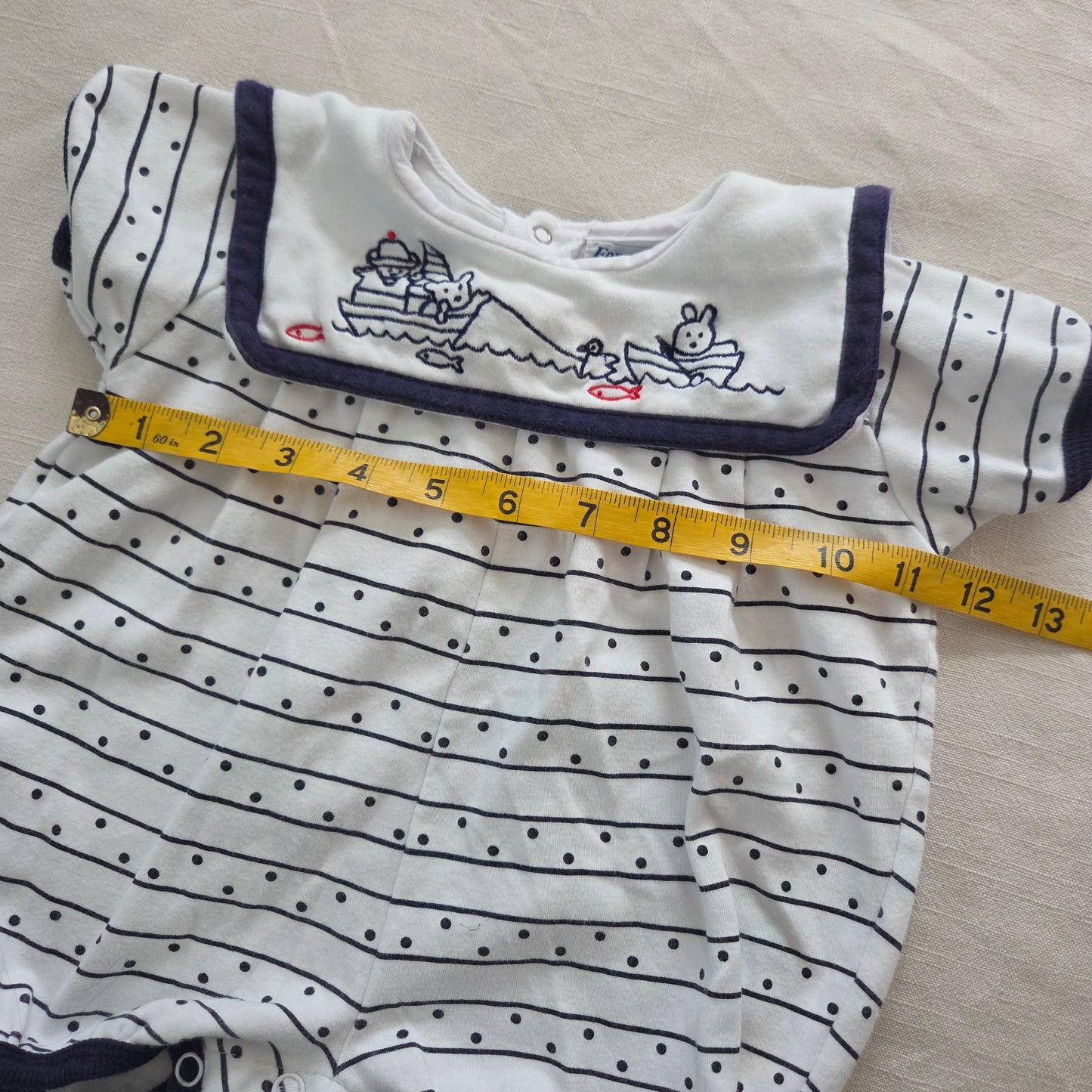 90s Vintage Sailboat Bears Bubble 3-6 months