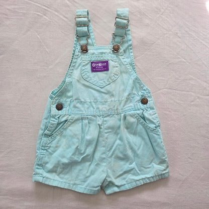 80s Vintage Oshkosh Light Blue Shortalls 12 months