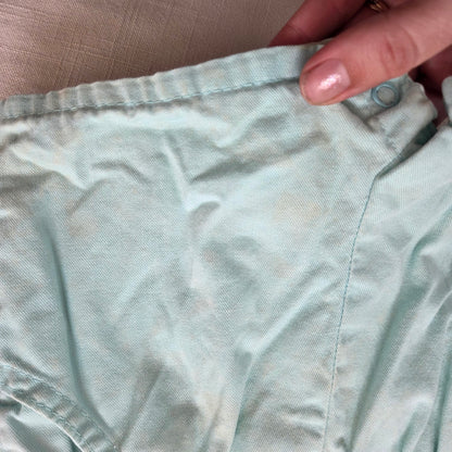80s Vintage Oshkosh Light Blue Shortalls 12 months