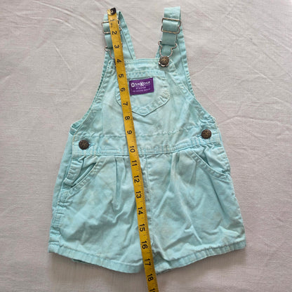 80s Vintage Oshkosh Light Blue Shortalls 12 months