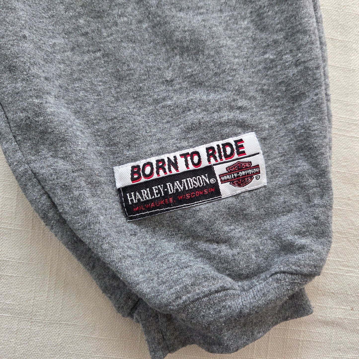 90s Vintage Harley Davidson Jogger Pants 9-12 months