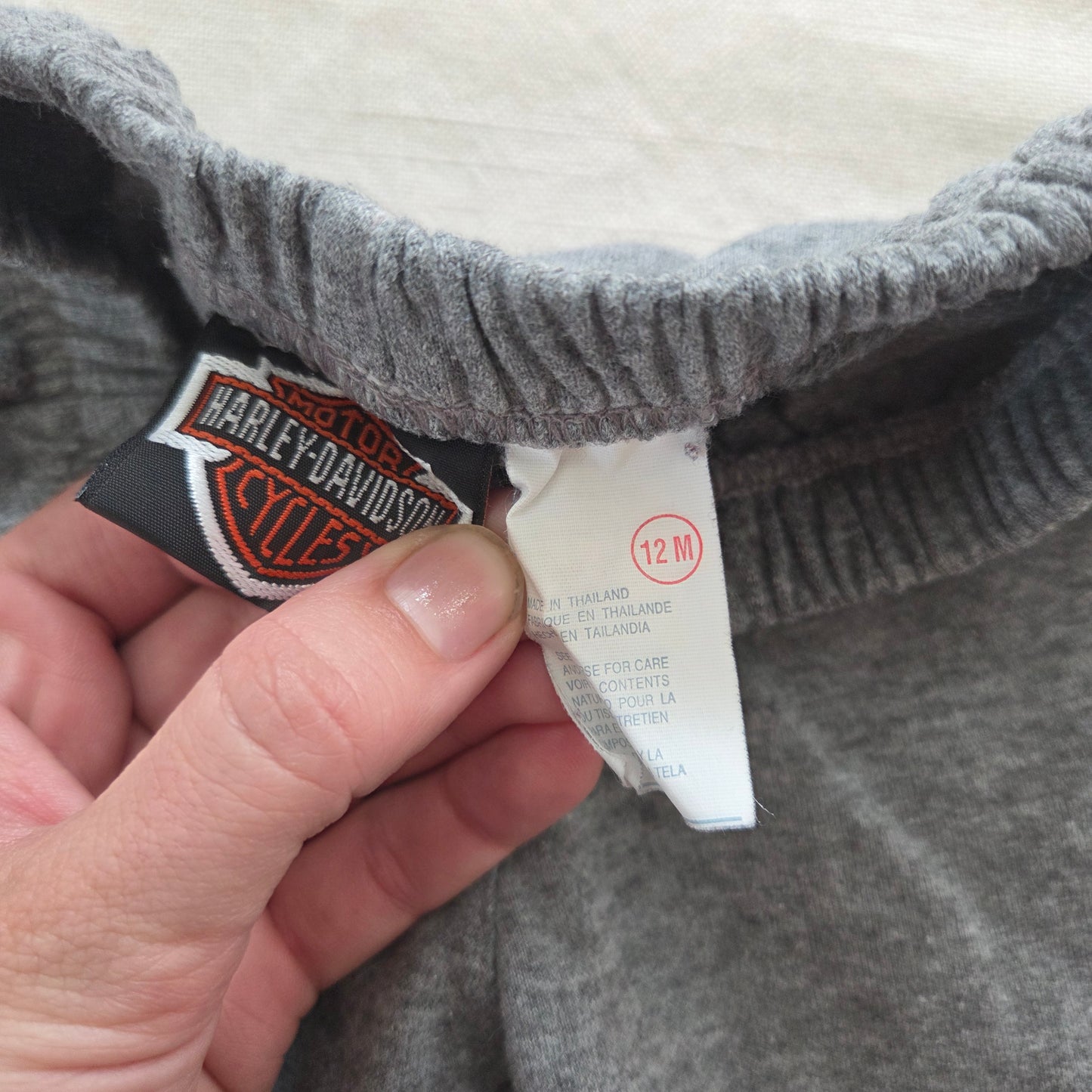 90s Vintage Harley Davidson Jogger Pants 9-12 months