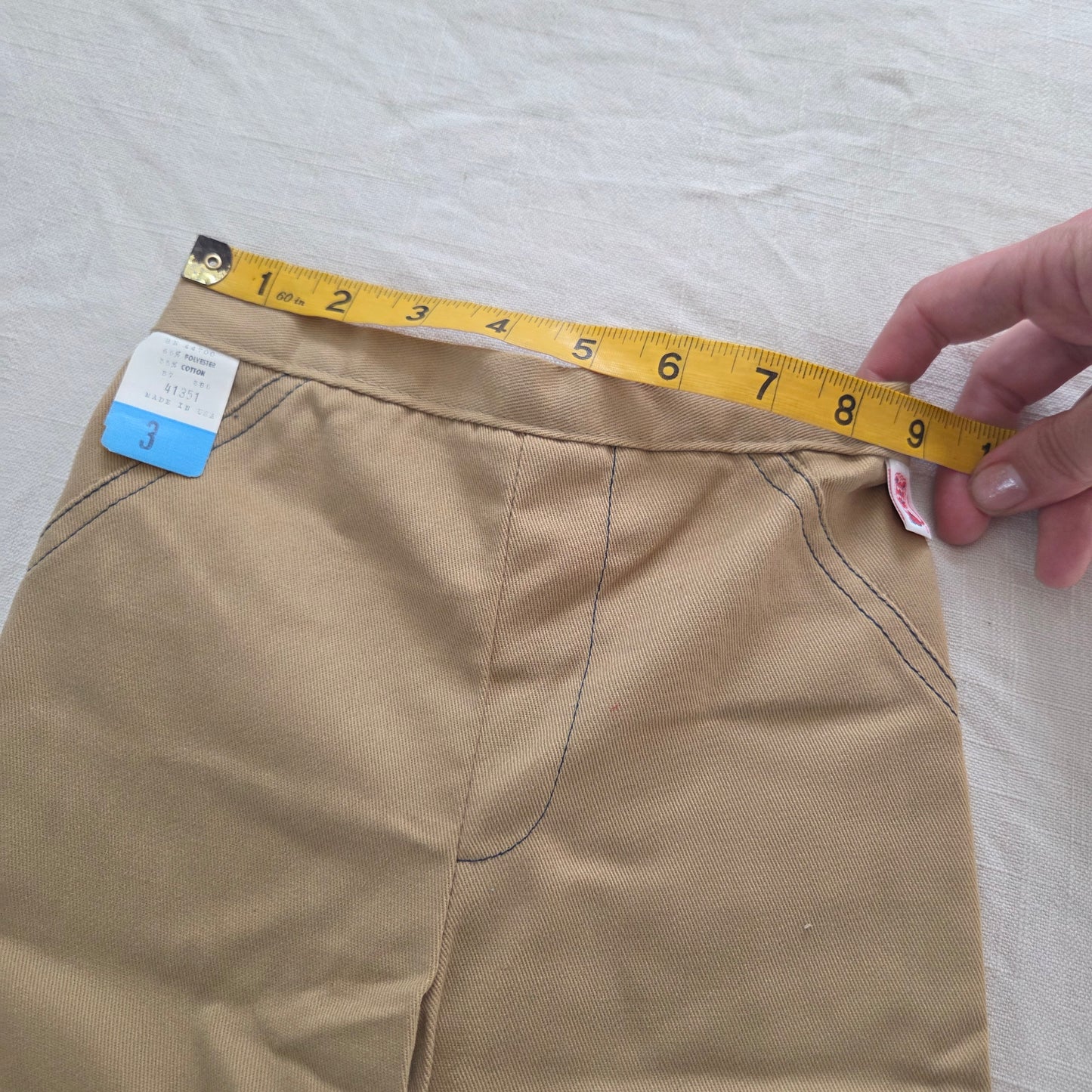 80s Vintage Deadstock Tan Pants 3t