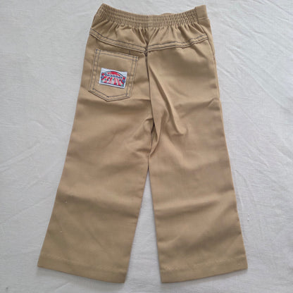 80s Vintage Deadstock Tan Pants 3t