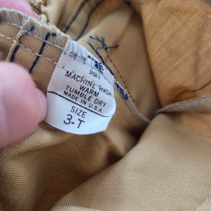 80s Vintage Deadstock Tan Pants 3t