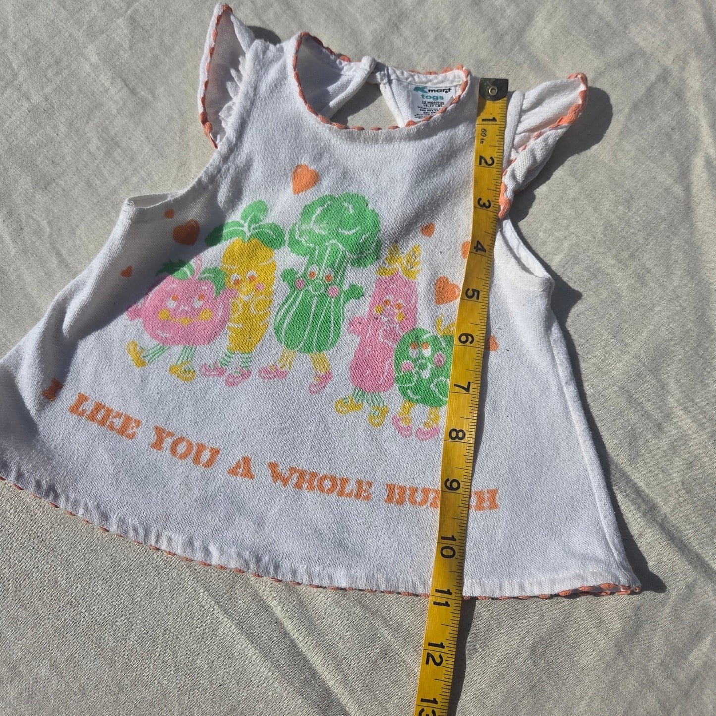 80s Vintage Veggies Tank Top 12 months