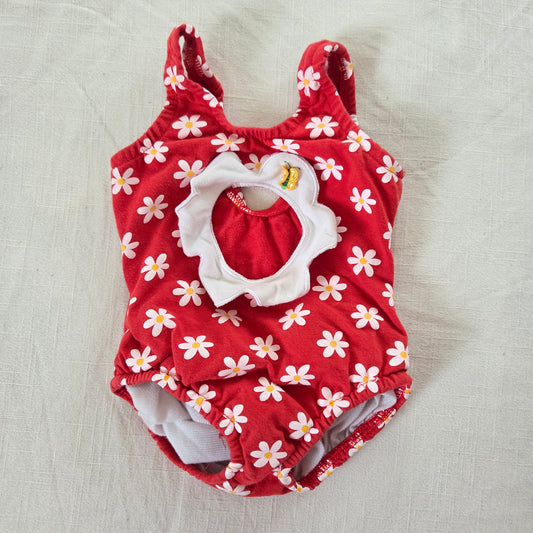 Vintage Daisy Floral Swimsuit 6-9 months