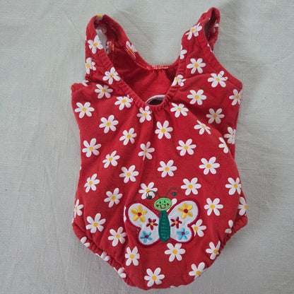 Vintage Daisy Floral Swimsuit 6-9 months